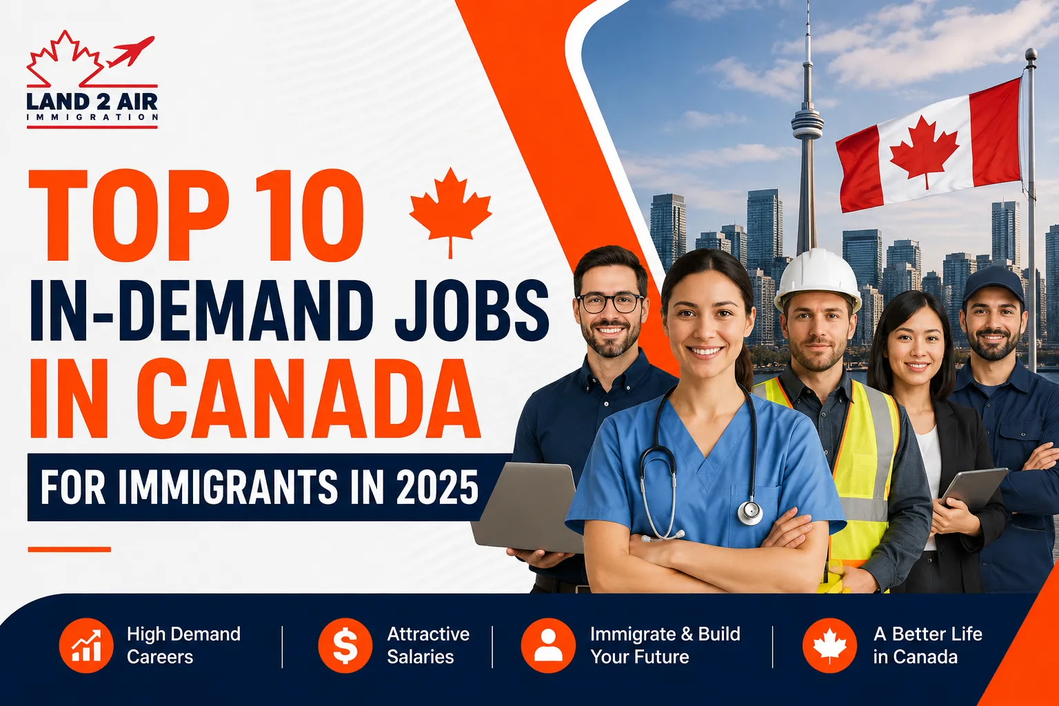 Top 10 In-Demand Jobs in Canada for Immigrants in 2025