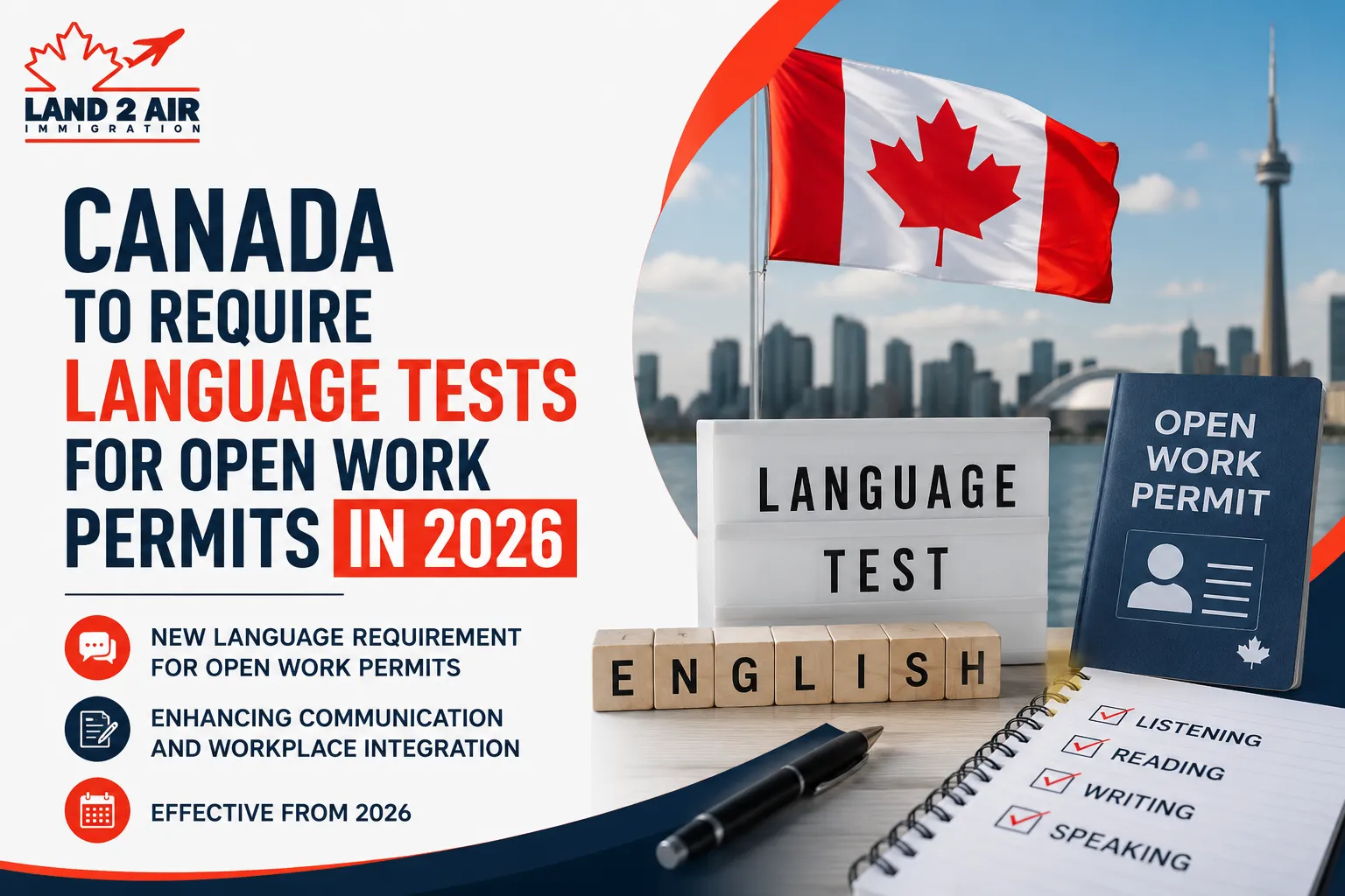 Canada To Require Language Tests For Open Work Permits In 2026