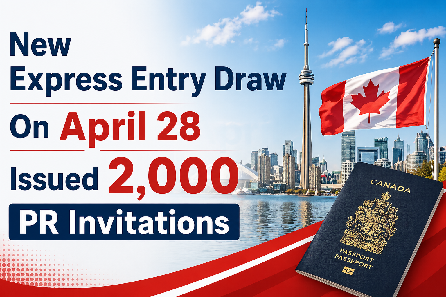 New Express Entry Draw on April 28 Issued 2,000 PR Invitations